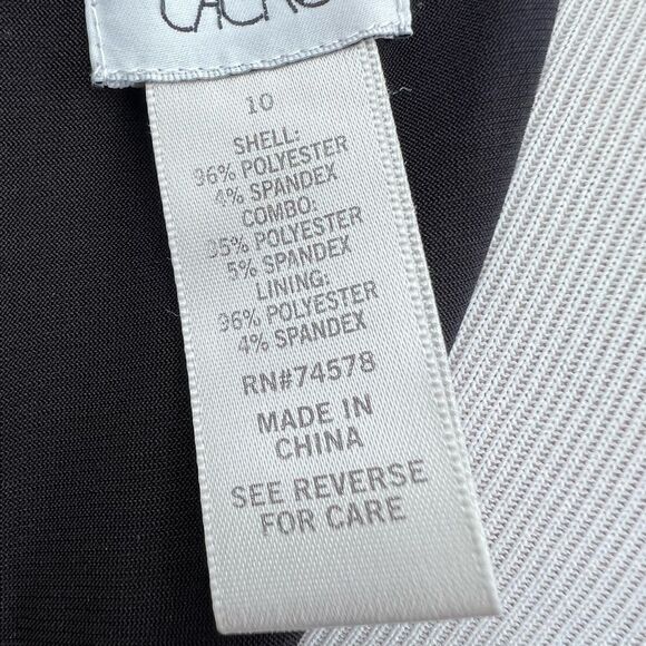 **** Cache Black Sequin Sleeveless Cheetah Print Ruched Dress (P) - Picture 11 of 12